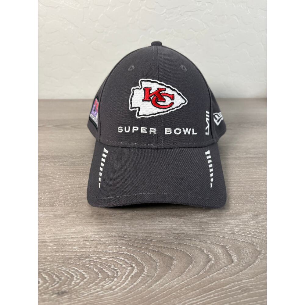 Kansas City Chiefs New Era‎ Super Bowl Blackback Hat Cap- EUC